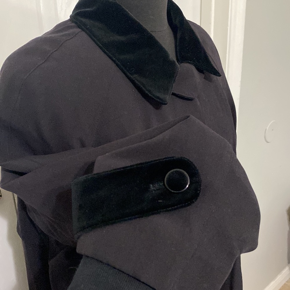 Long black trench coat